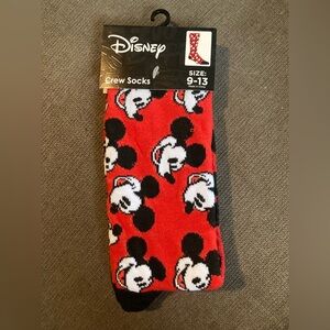 Disney Mickey Mouse Adult Crew Socks NWT